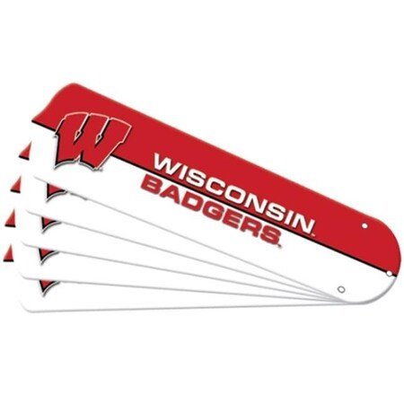 CEILING FAN DESIGNERS Ceiling Fan Designers 7990-WIS New NCAA WISCONSIN BADGERS 52 in. Ceiling Fan Blade Set 7990-WIS